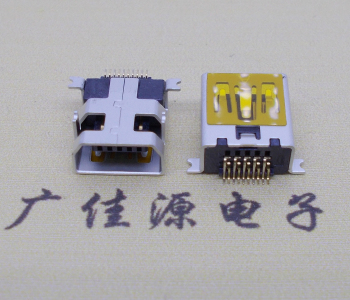 四川迷你 usb接口 mini 飞利蒲10p母座前插后贴