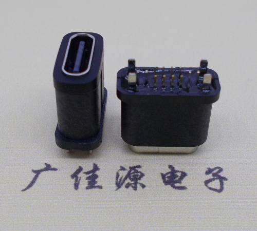 四川type-c16pin防水母座.IPX7防水等级.立插接口连接器